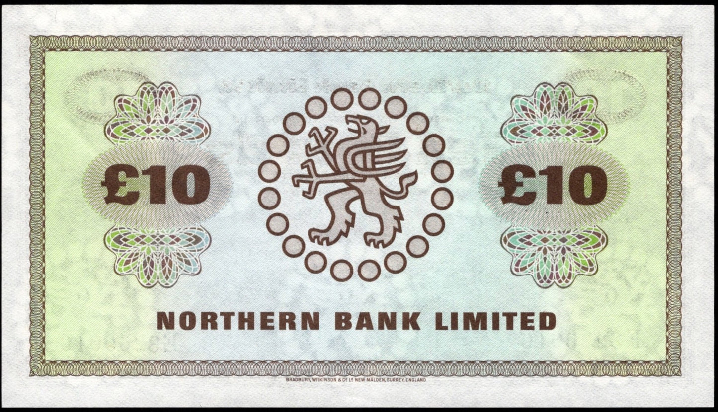 NORTHERN IRELAND P.189e NI624e 1985 Northern Bank £10 AUNC