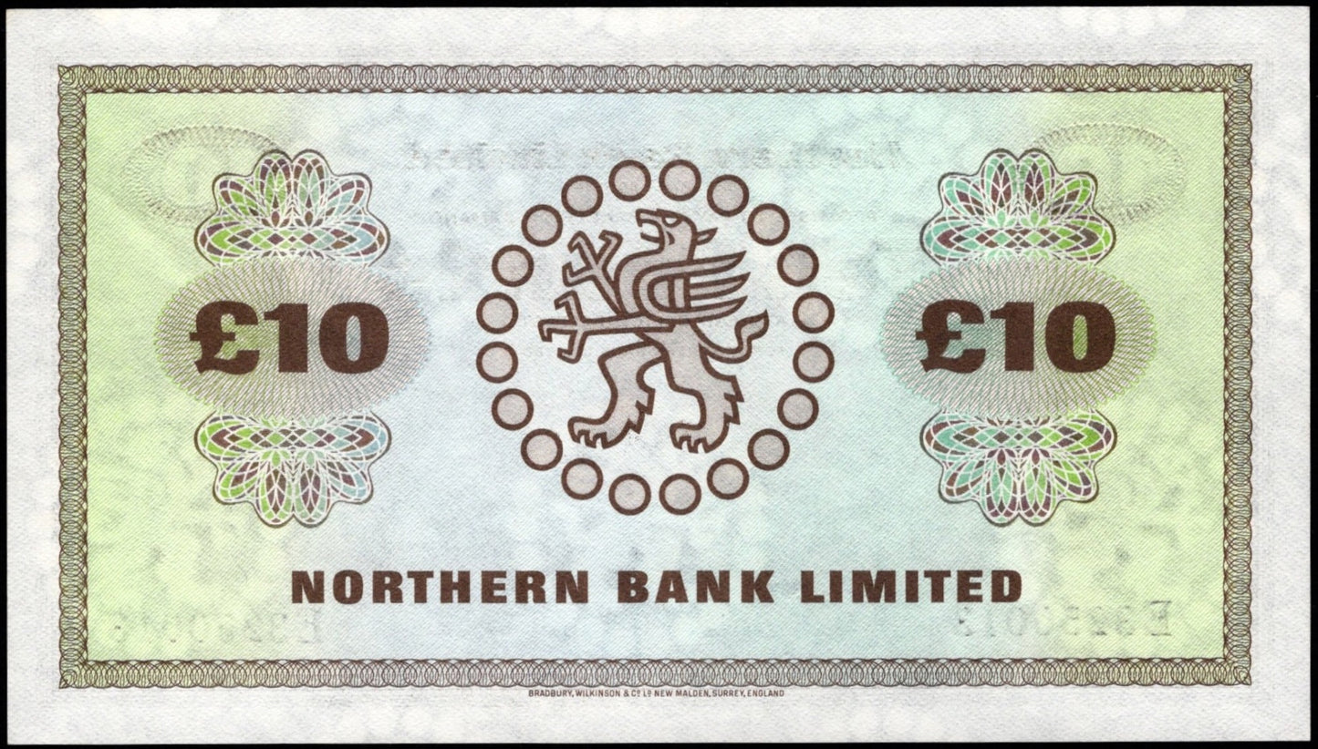 NORTHERN IRELAND P.189e NI624e 1985 Northern Bank £10 AUNC