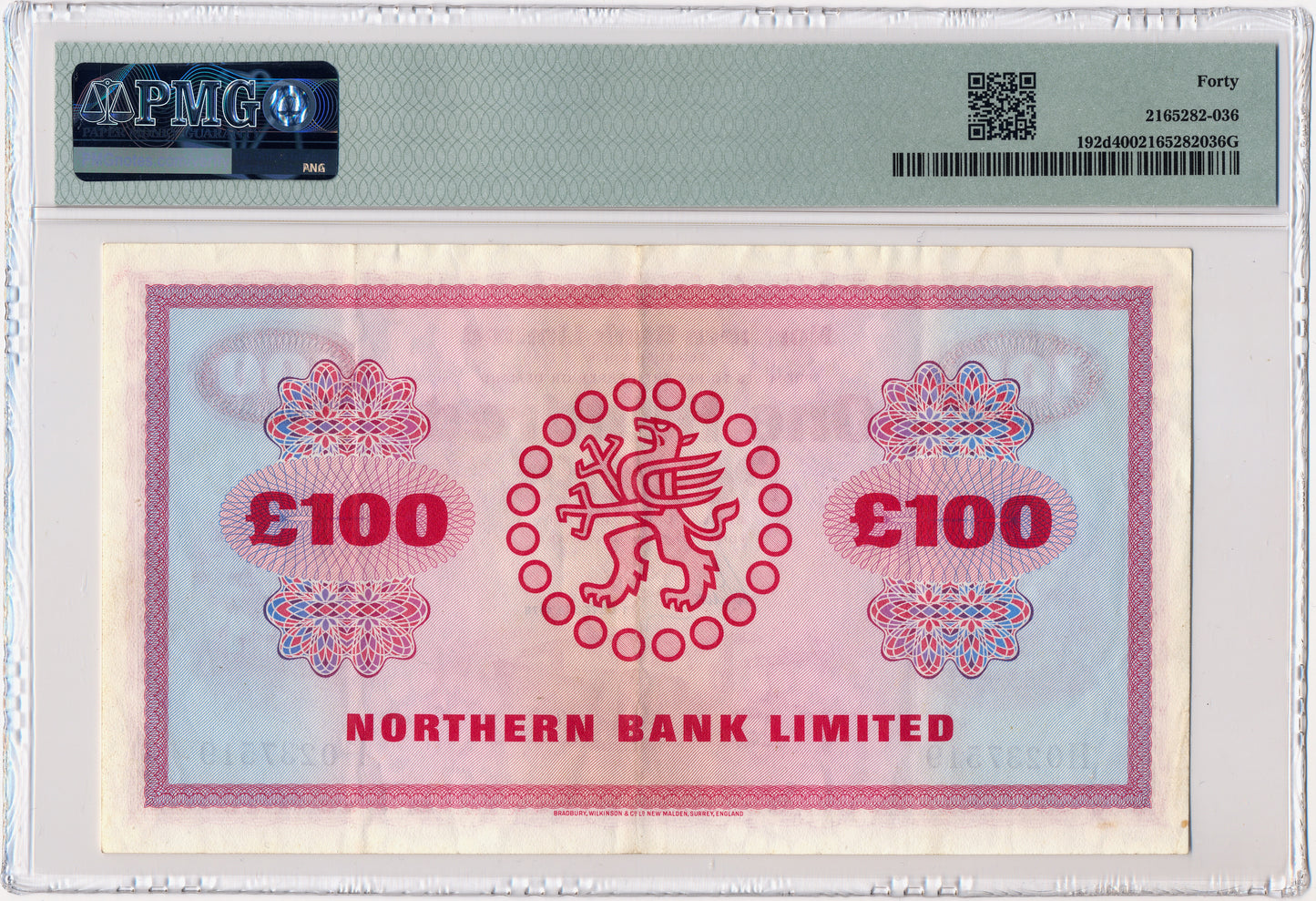 NORTHERN IRELAND P.192d NI653d 1978 Northern Bank £100 EF 40