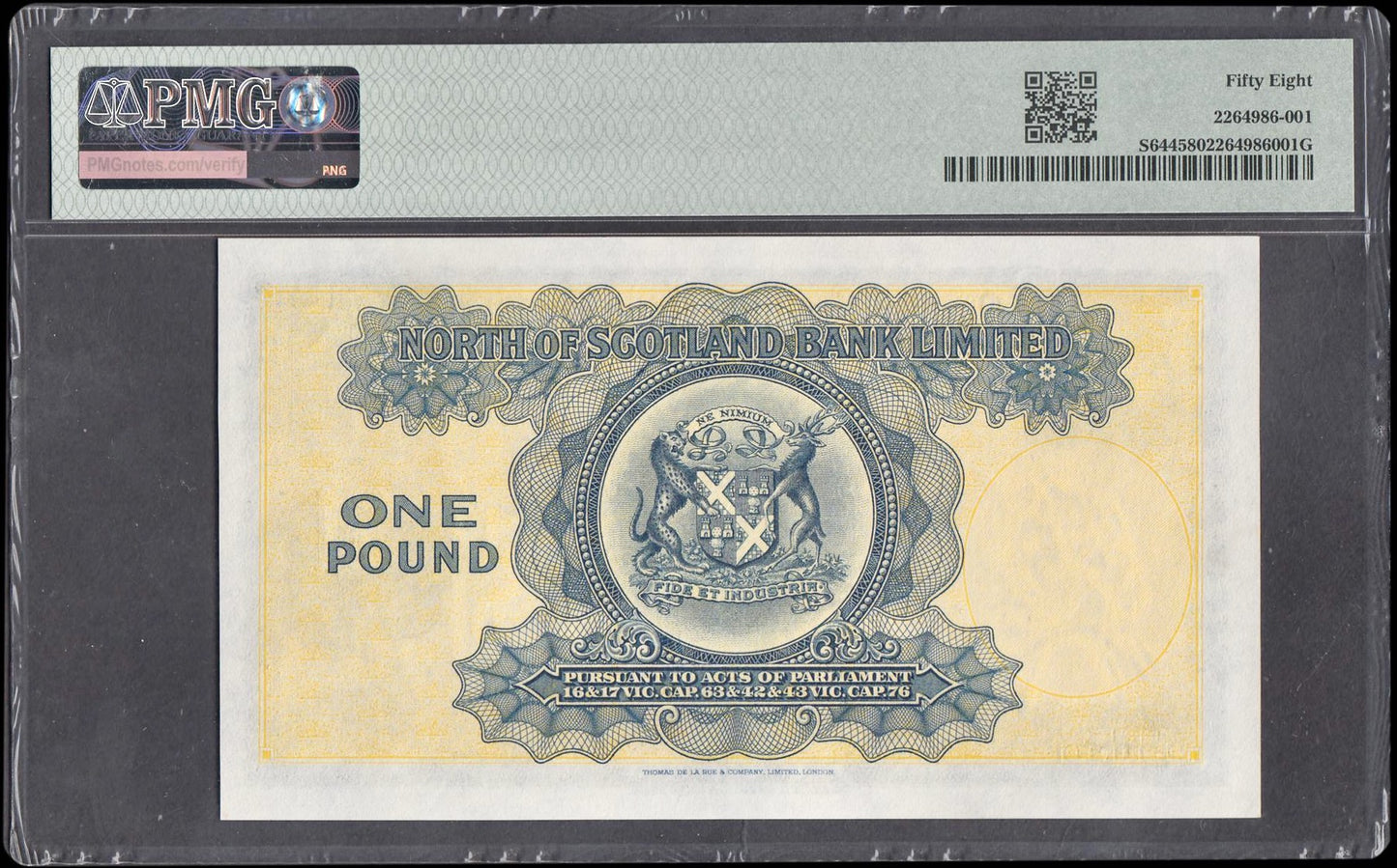 SCOTLAND P.S644 SC712a 1938 - 1949 North of Scotland Bank £1 Choice AUNC 58