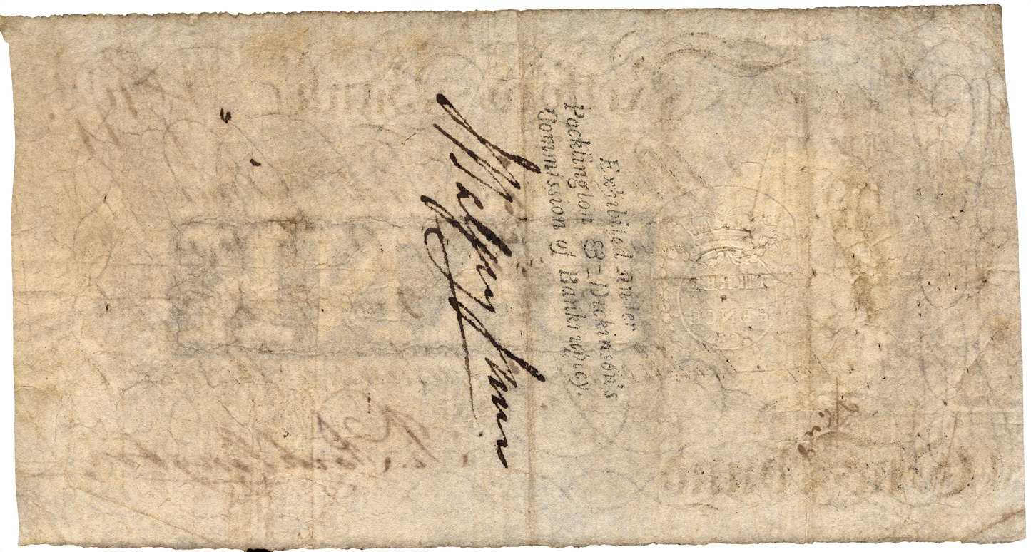 Retford Bank 1807 £1 banknote Outing 1778a
