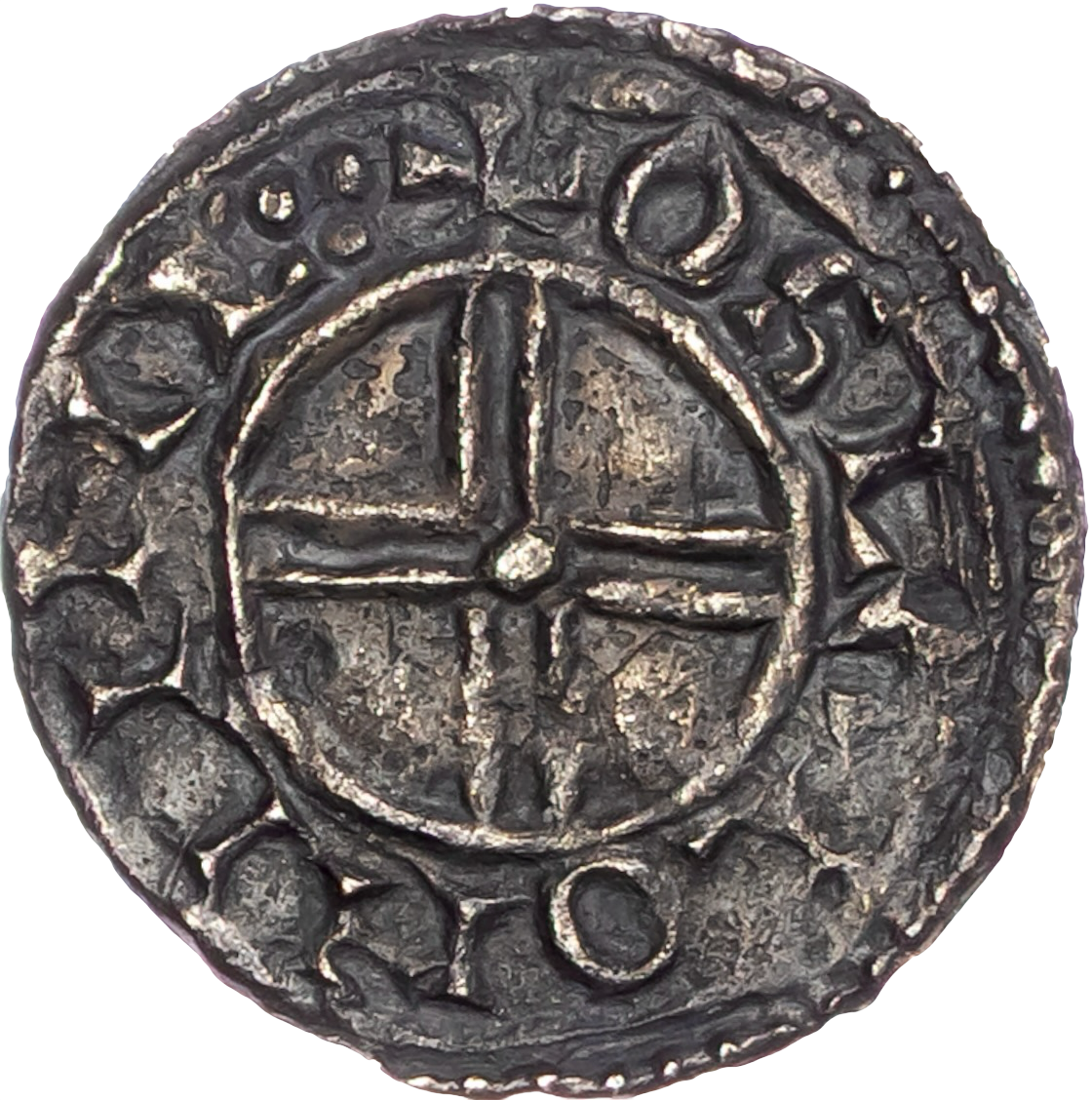 1016-1035 CNUT Silver Penny Short cross type S.1159 GVF