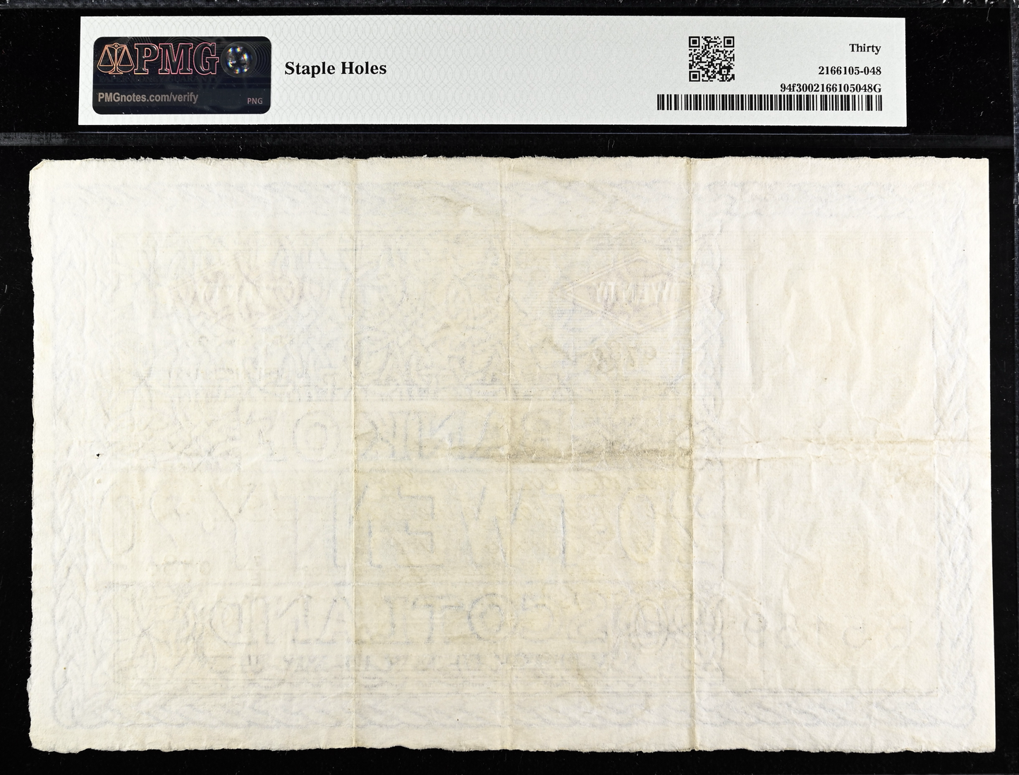 SCOTLAND P.94f SC143b 1960 Bank of Scotland £20 VF 30