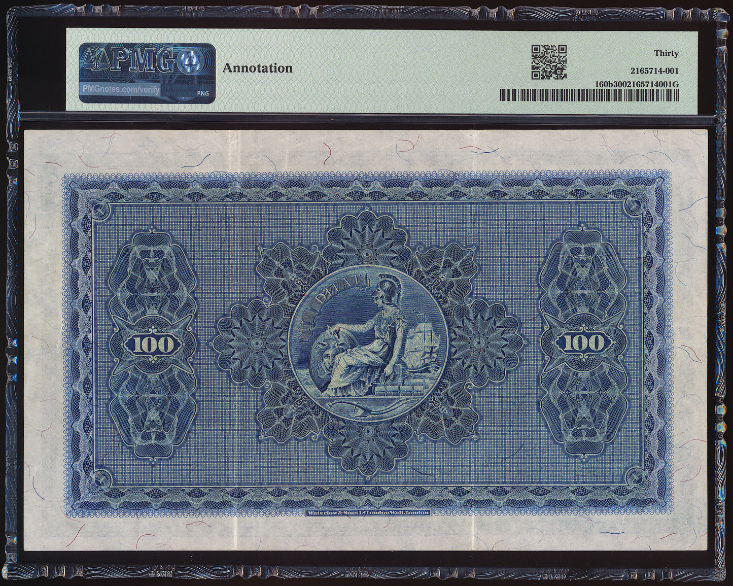 SCOTLAND P.160b SC244 1957 British Linen Bank £100 VF30