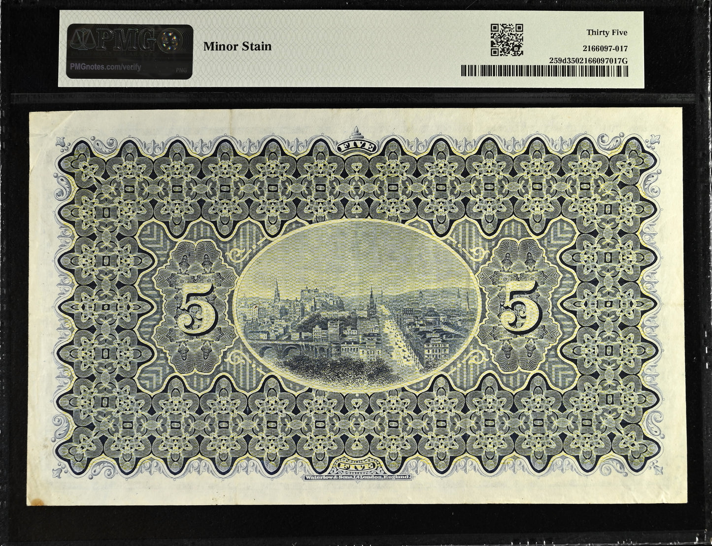 SCOTLAND P.259d SC512d 1943 National Bank of Scotland £5 VF 30