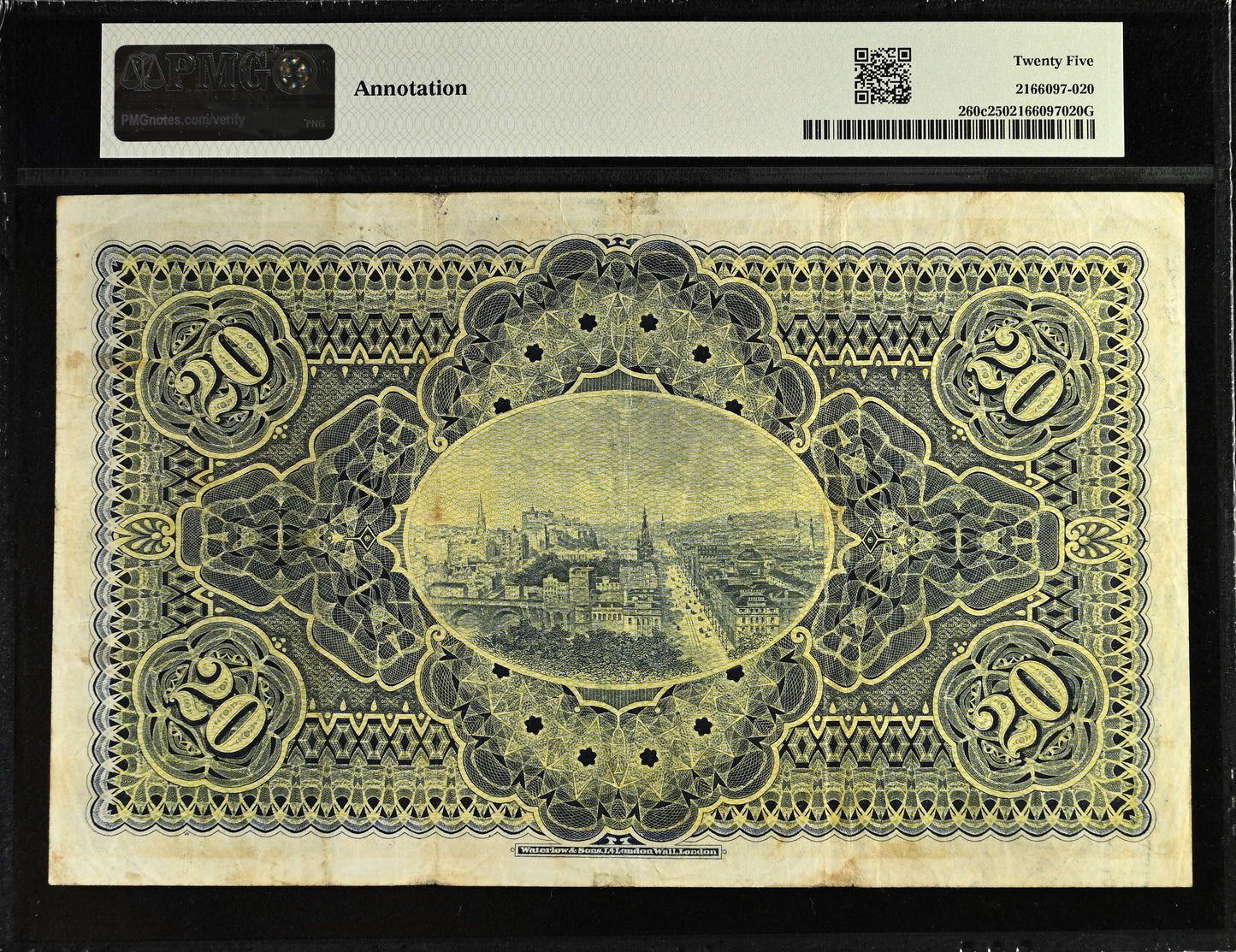 SCOTLAND P.260c SC522d 1945 National Bank of Scotland £20 VF 25