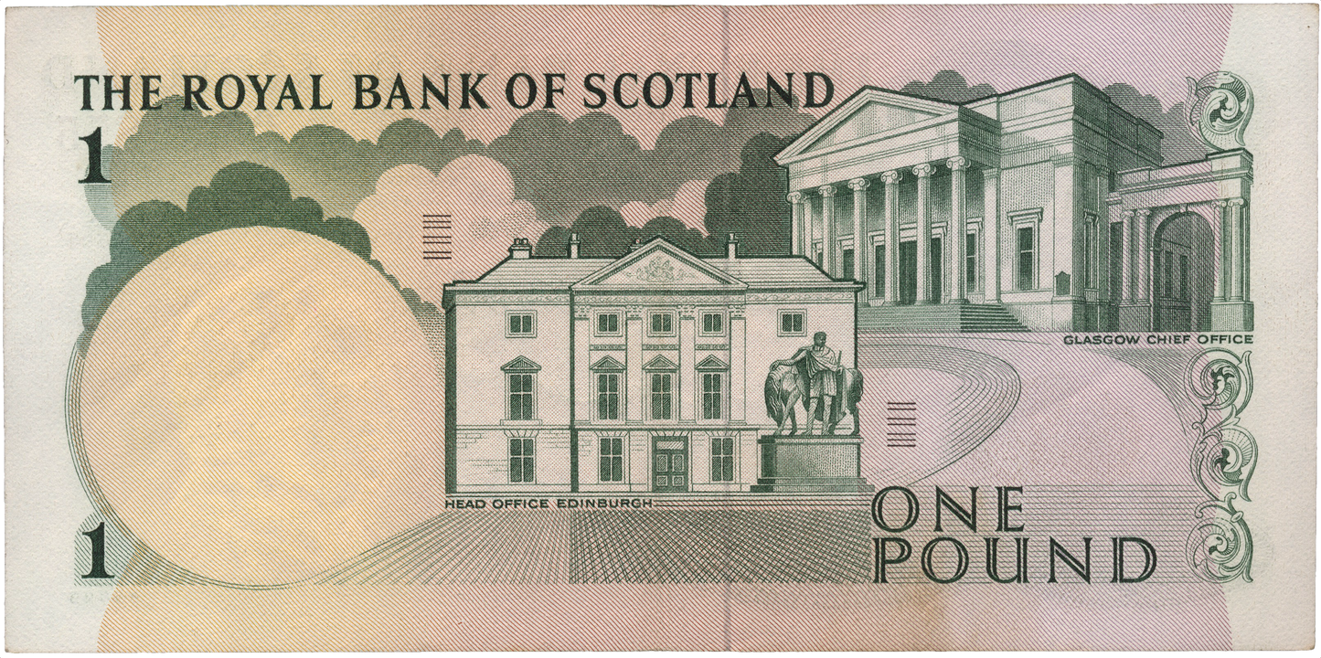 SCOTLAND P.327a SC805 1966 Royal Bank of Scotland £1 AUNC