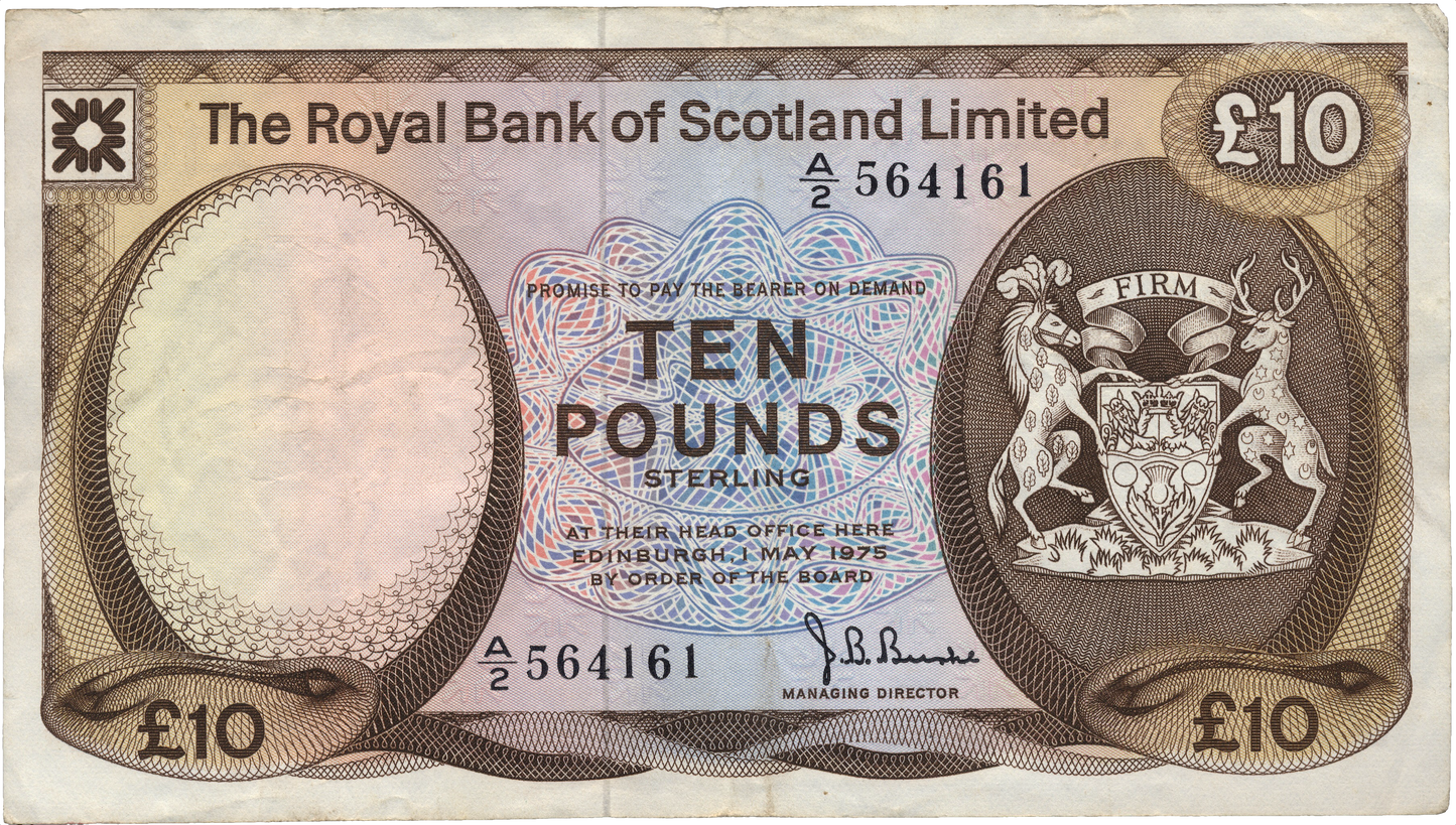 SCOTLAND P.338 SC819 1981 Royal Bank of Scotland £10 VF