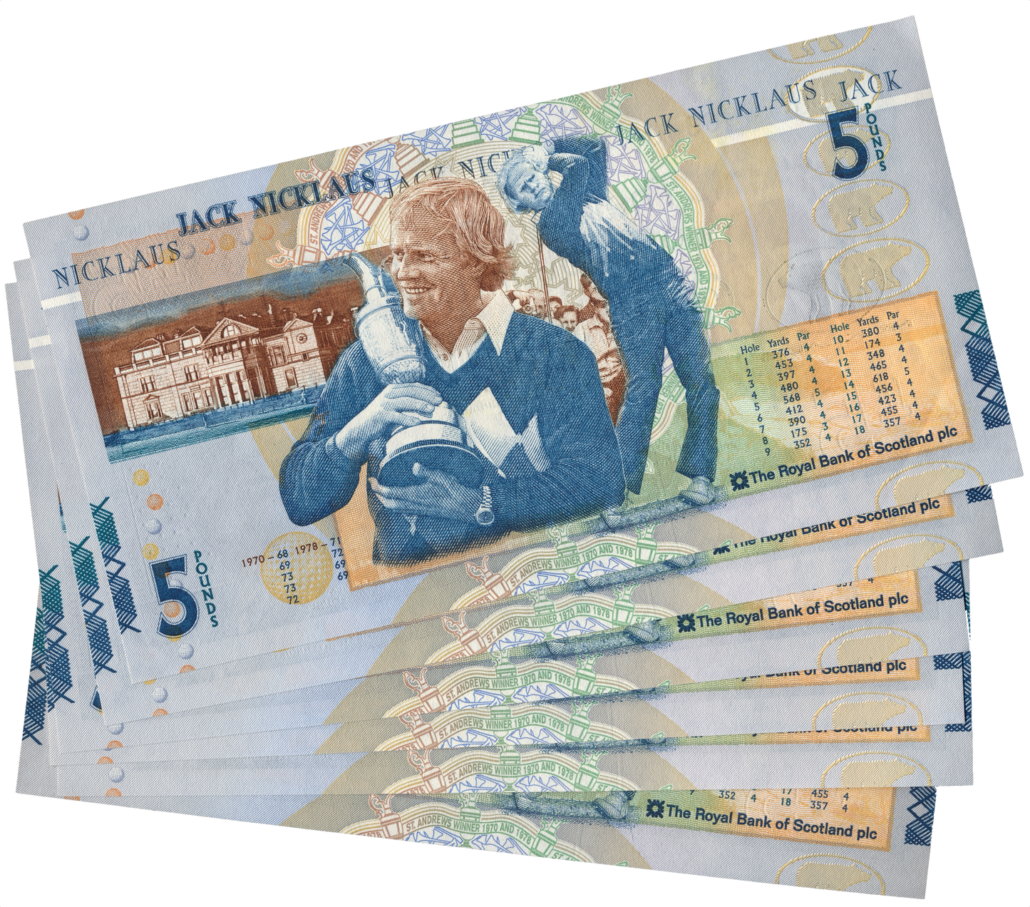 SCOTLAND P.365 SC846 2005 Royal Bank of Scotland £5 6 consecutives UNC