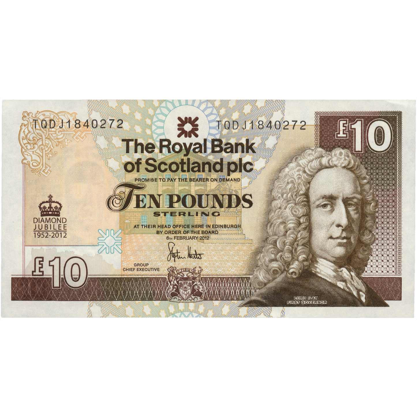 SCOTLAND P.368 SC854 2012 Royal Bank of Scotland £10