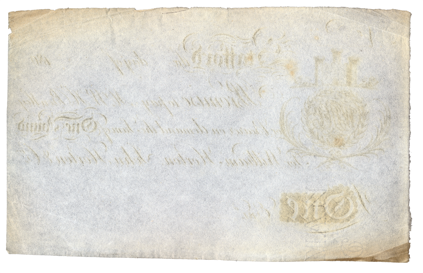 Stafford Bank 18? £1 unissued banknote Outing 2023a