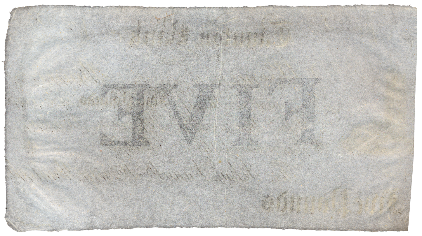 Taunton Bank 18__ £5 banknote Outing 2132b