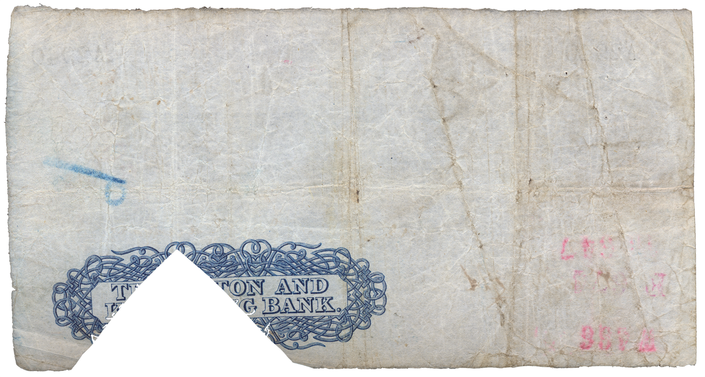 Thrapstone & Kettering Bank 1887 £5 banknote Outing 2174d