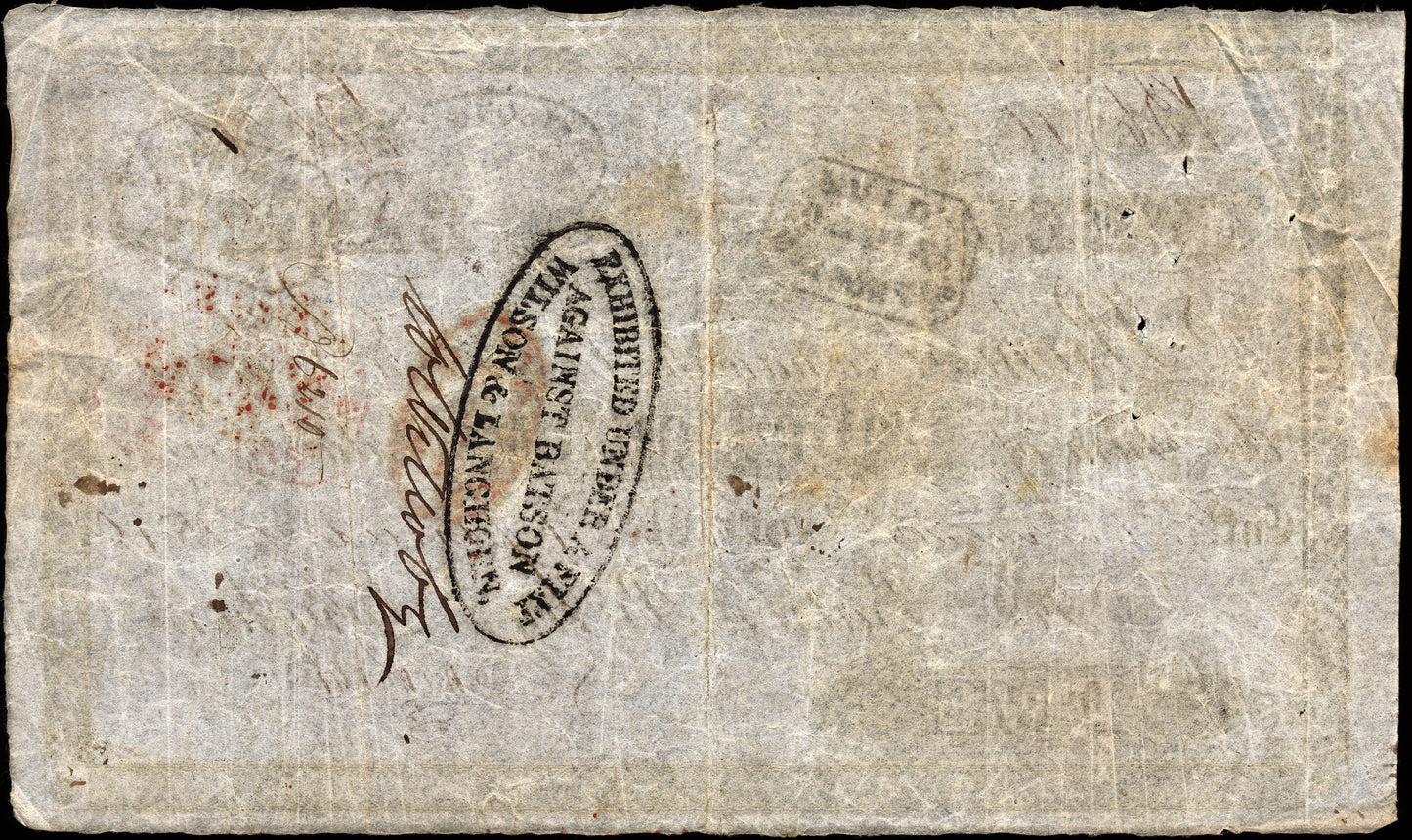Tweed Bank Berwick on Tweed 1840 £5 banknote Outing 127c