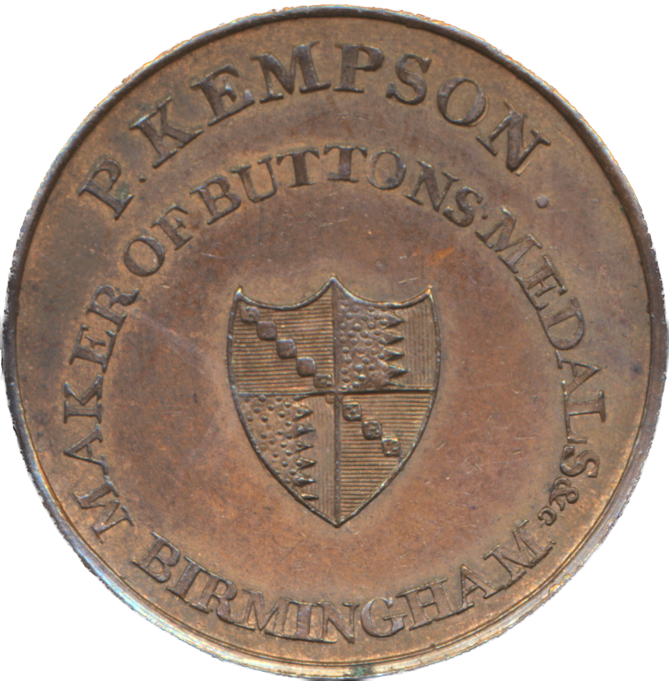 Warwickshire D&H 181 Birmingham Kempson's 1779 Conder Halfpenny