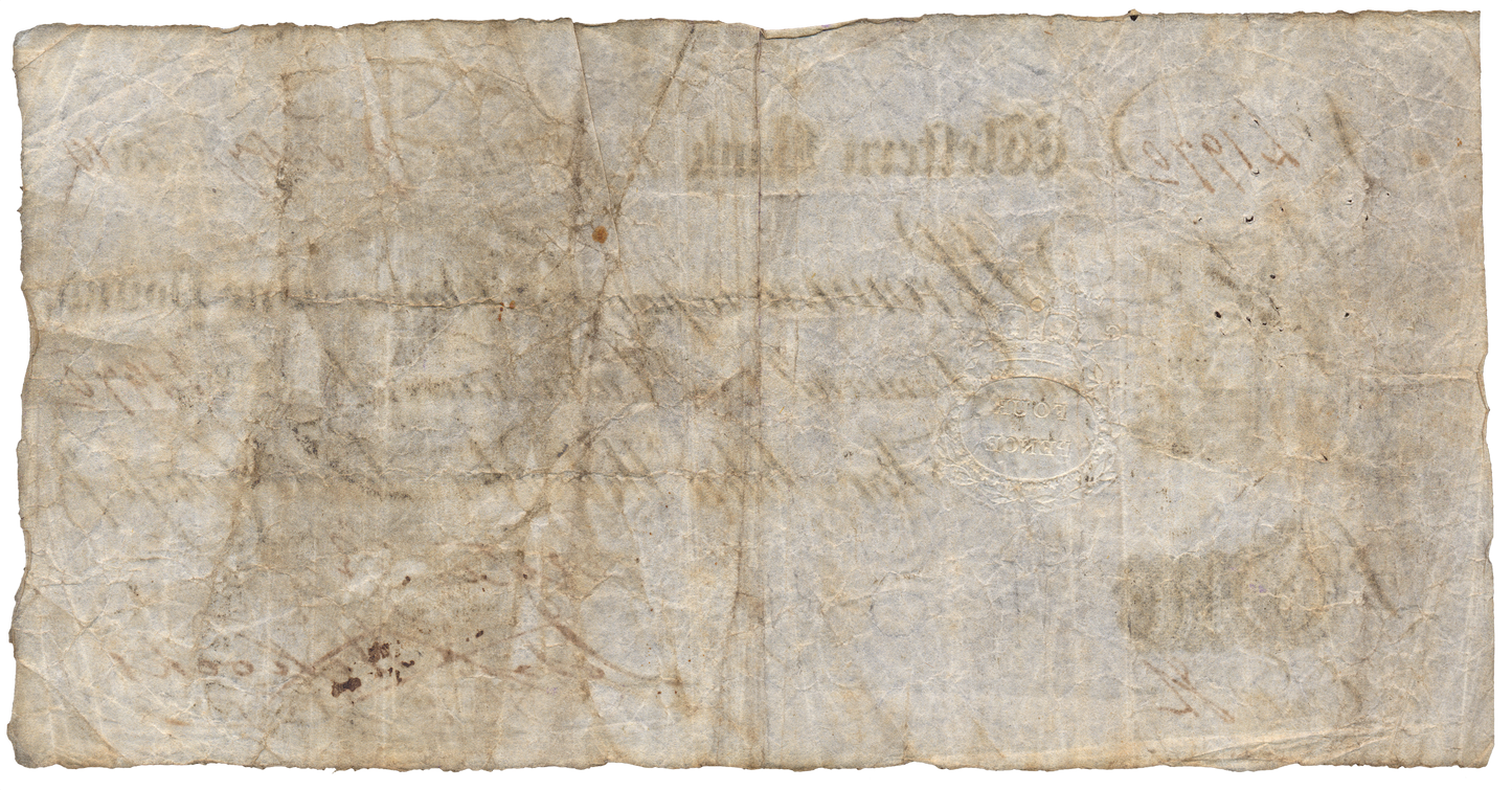 Western Bank Exeter 1810 £1 banknote Outing 759b