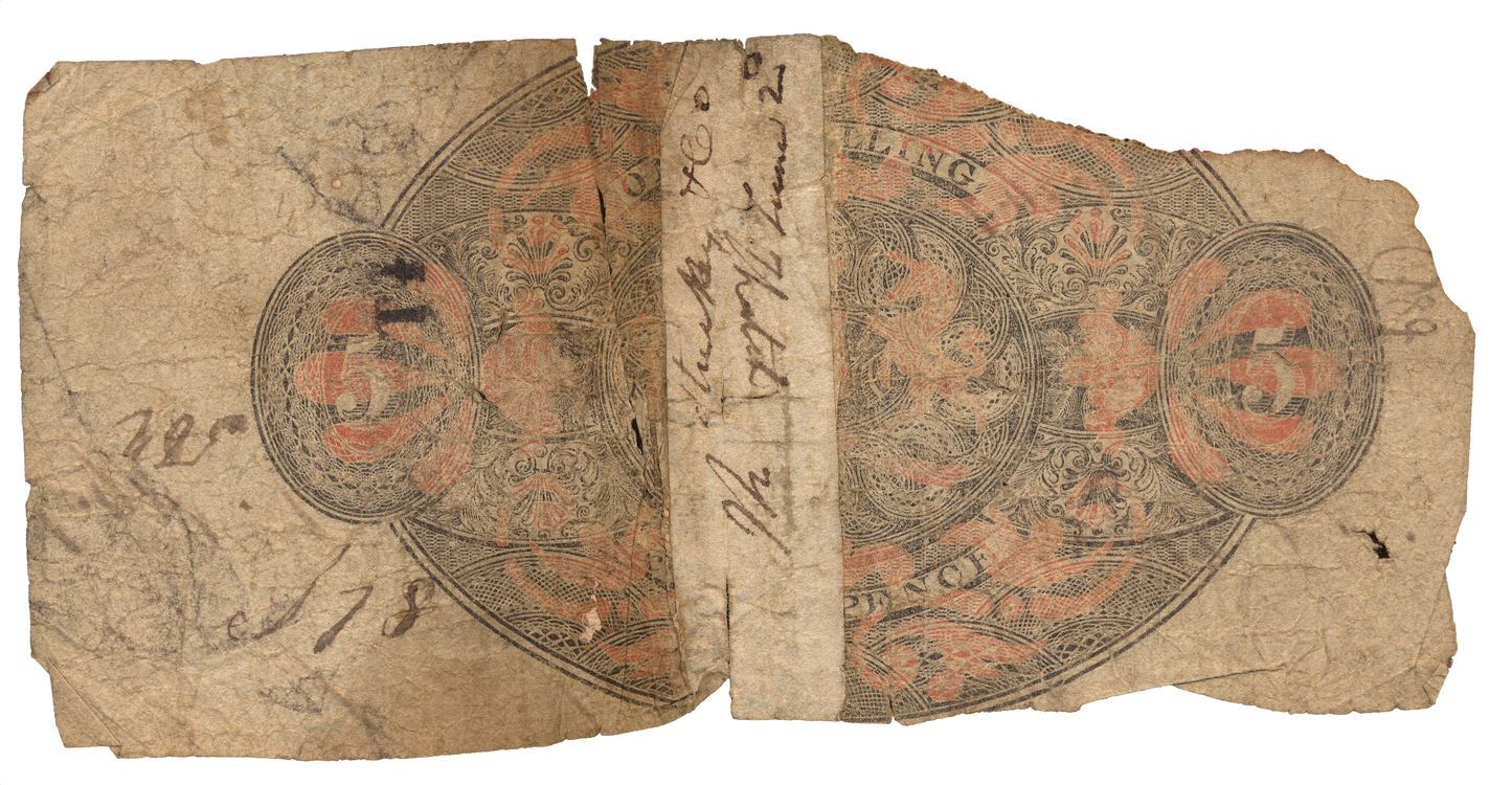 Wiltshire & Somerset Union Bank 1827 £5 banknote Outing 2328e rare