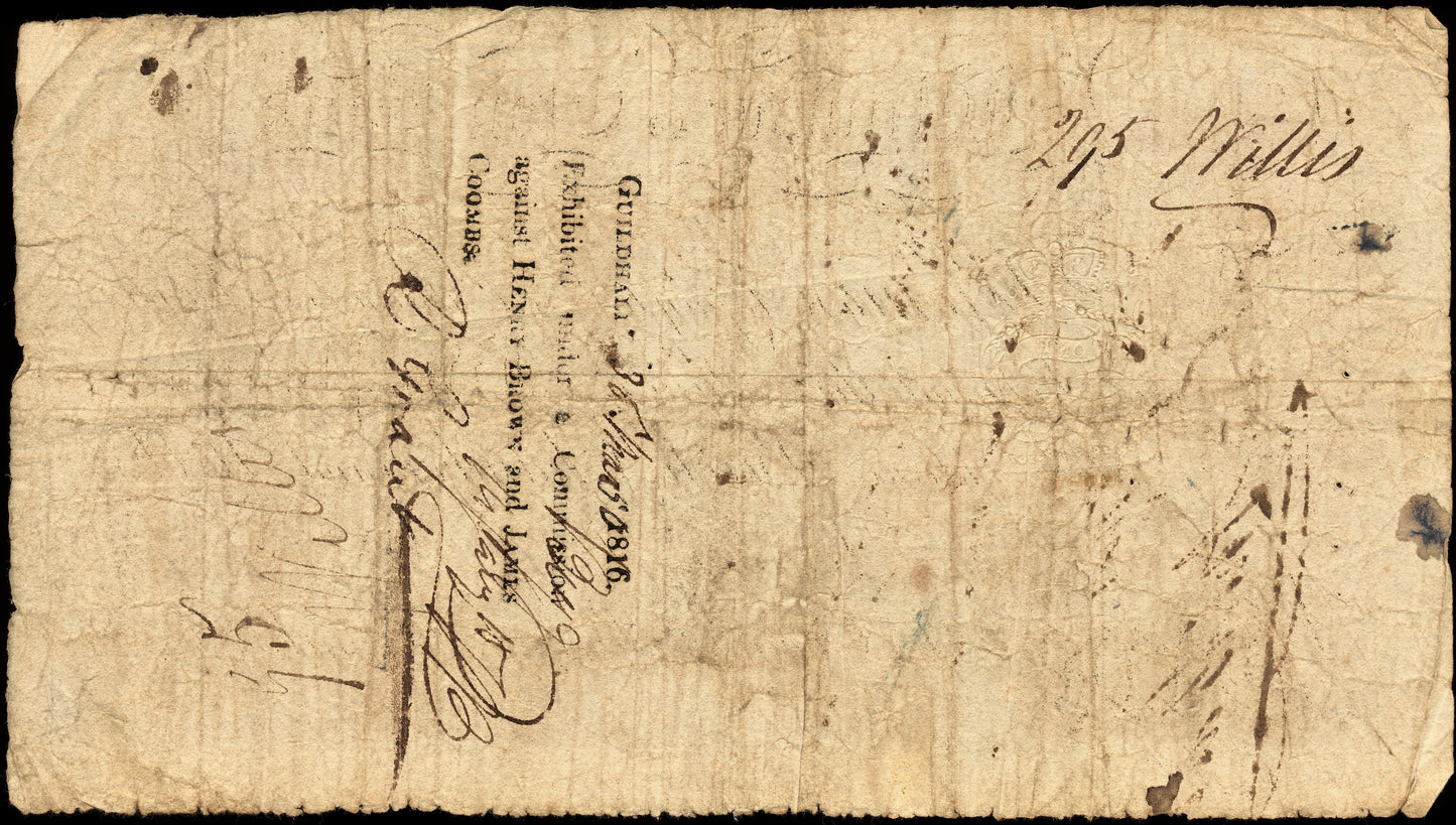 Windsor & Eton Bank 1813 £5 banknote Outing 2376g