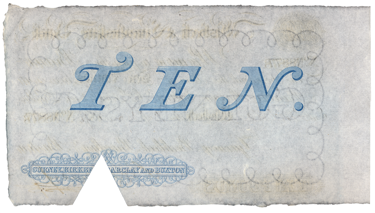 Wisbech & Lincolnshire Bank 1894 £10 banknote Outing 2382aa