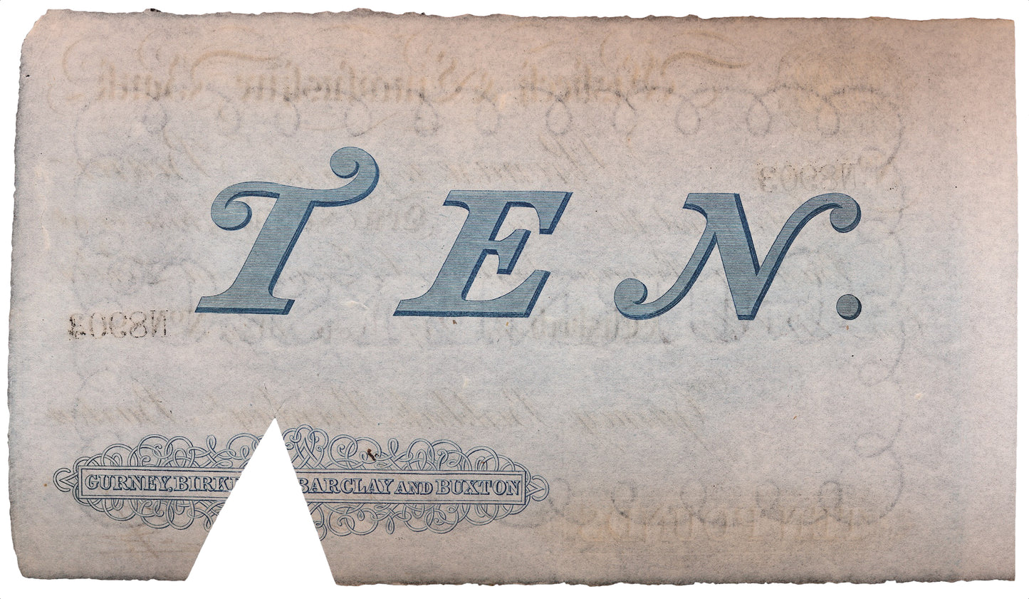 Wisbech & Lincolnshire Bank 1894 £10 banknote F Outing 2382aa