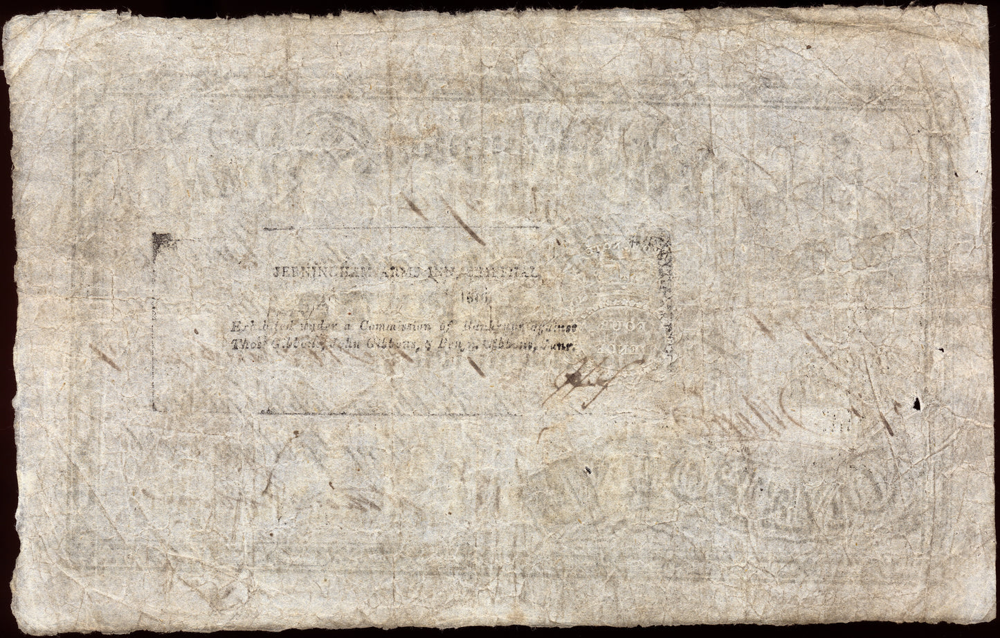 Wolverhampton Old Bank 1814 £1 banknote Outing 2392e