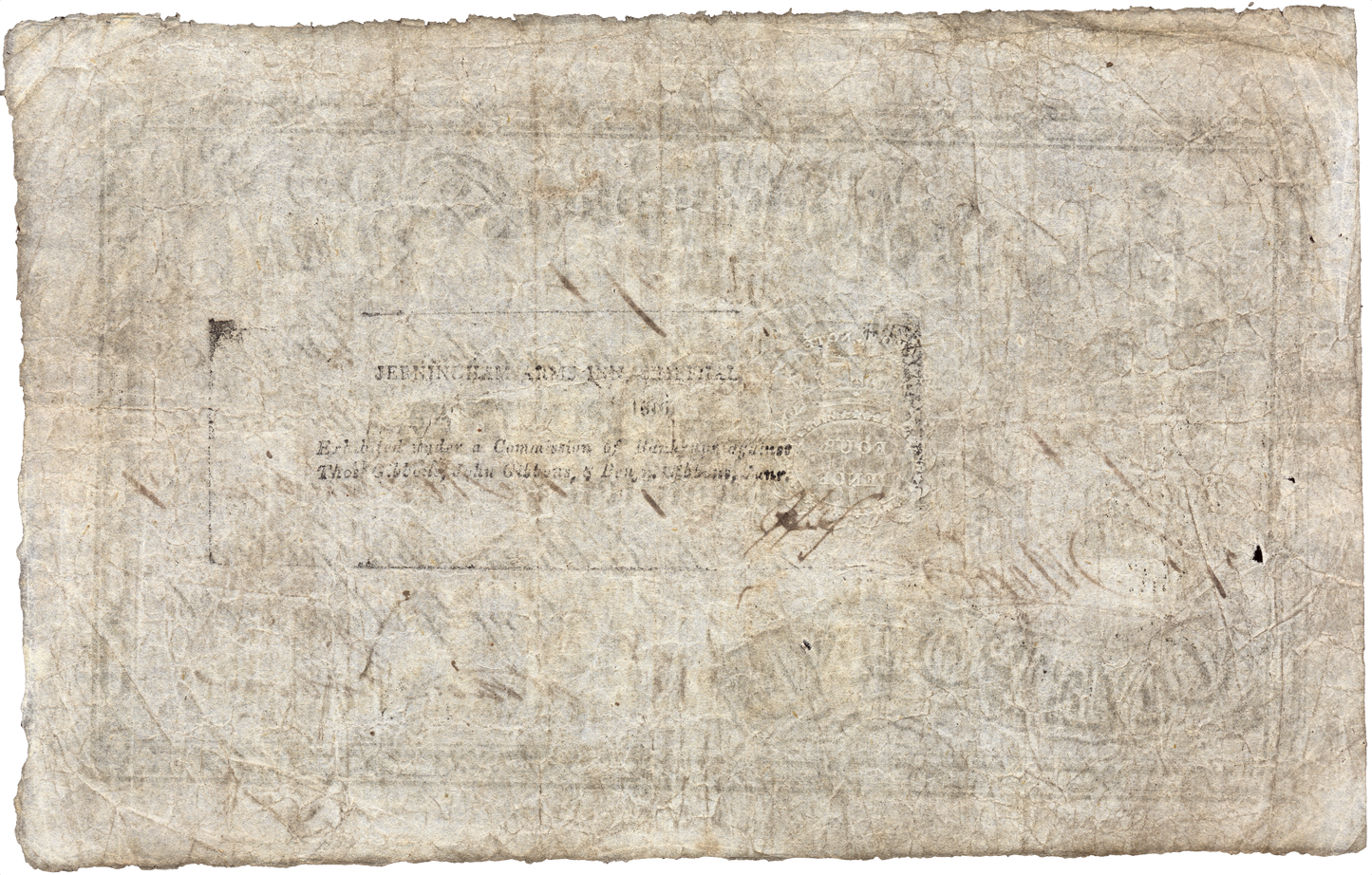 Wolverhampton Old Bank 1814 £1 banknote Outing 2392e