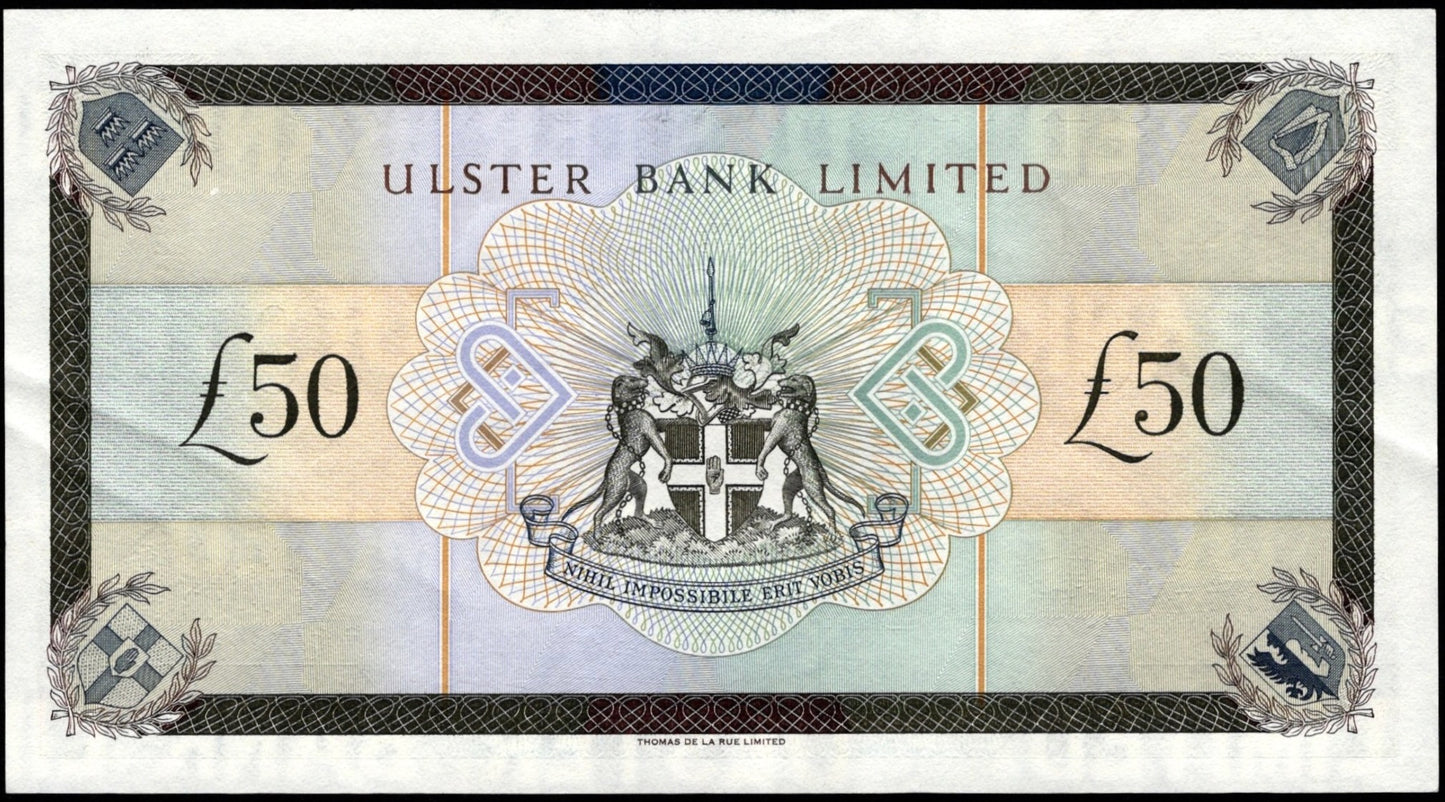 NORTHERN IRELAND P.338 NI844 1997 Ulster Bank £50 AUNC