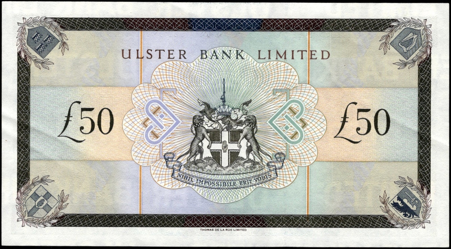 NORTHERN IRELAND P.338 NI844 1997 Ulster Bank £50 AUNC