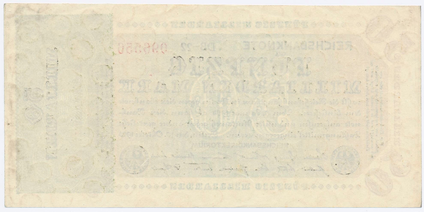 GERMANY P.120b 1923 50,000,000,000 Mark AUNC