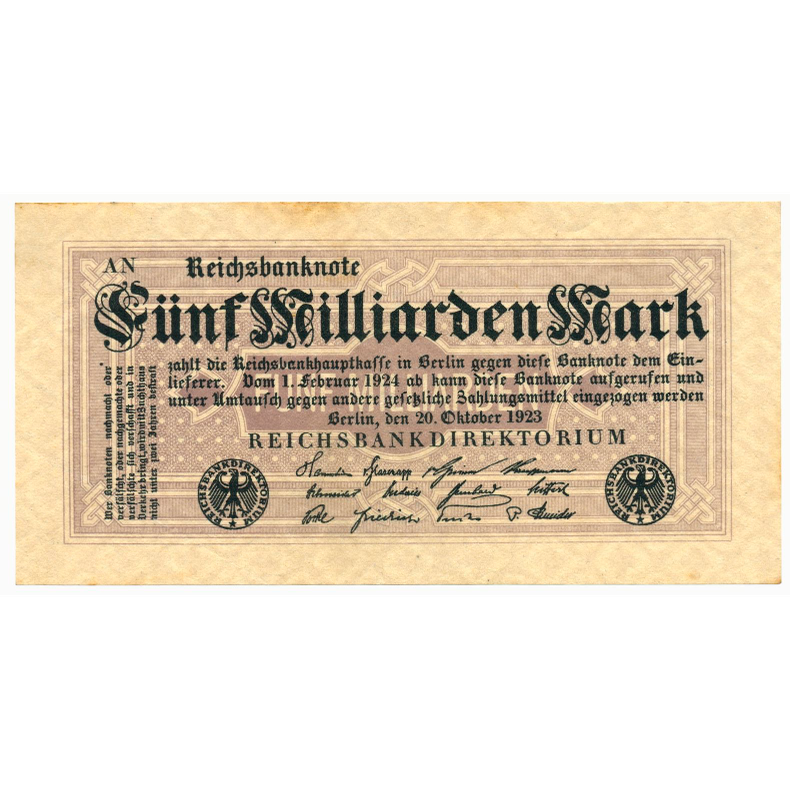 GERMANY P.123b 1923 5,000,000,000 Mark GEF