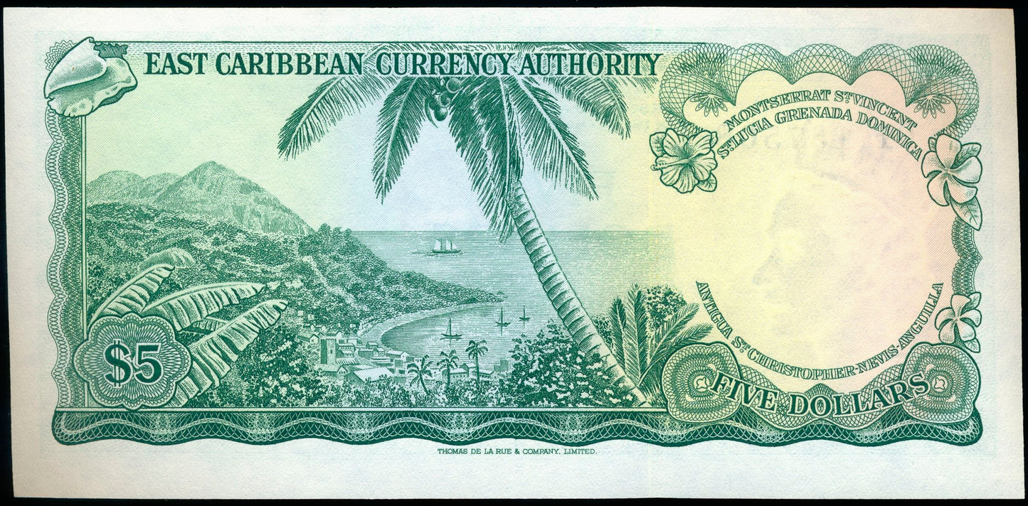 EAST CARIBBEAN P.14g 1965 $5 GEM UNC 65 EPQ