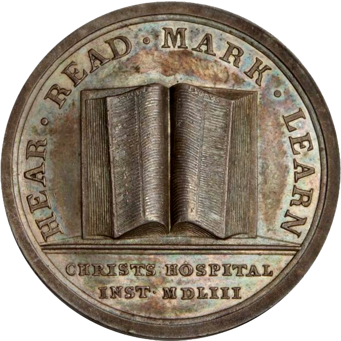 1790 (c) Christ's Hospital, Marker's Silver Prize by L Pingo MI 61/16 E29 UNC
