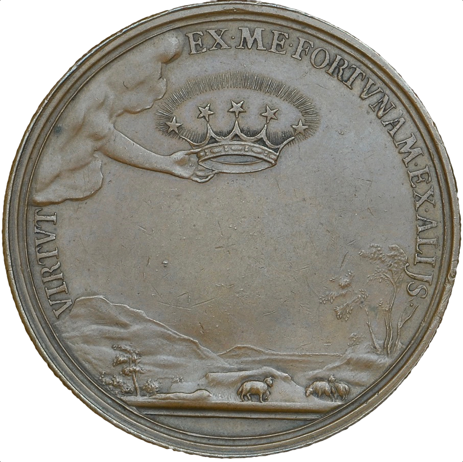 1649 Charles I death and memorial 50mm bronze medal MI 346/200 E162a NEF