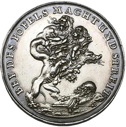 1649 Charles I death and memorial 46mm silver medal MI 352/210 E163 GVF
