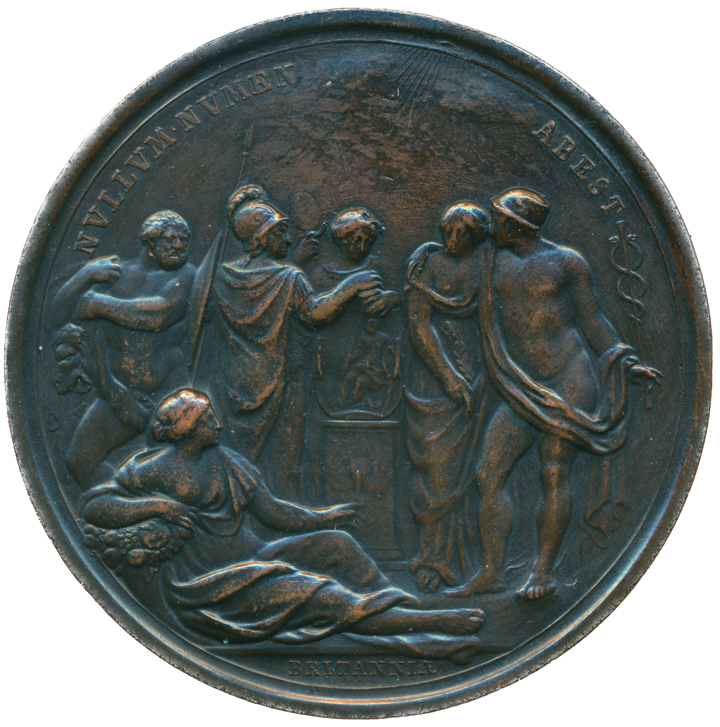 1660 Charles II Restoration bronze medal 63mm MI 460/54 E214 EF