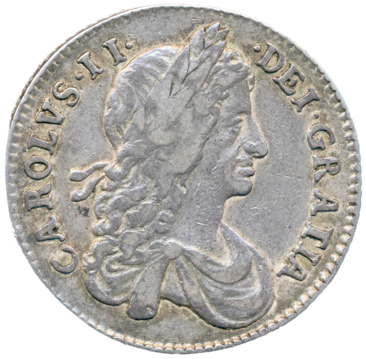 1663 Shilling First bust S3371 ESC 500 VF