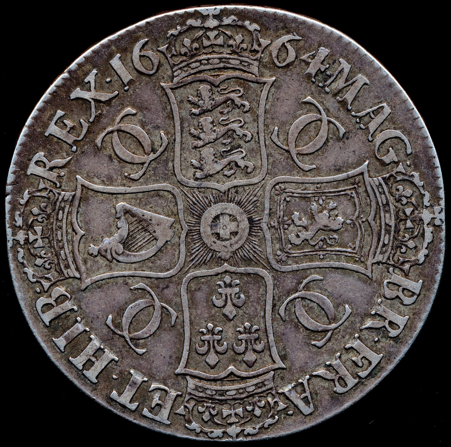 1664 Crown Second bust S3355 ESC 362 GVF