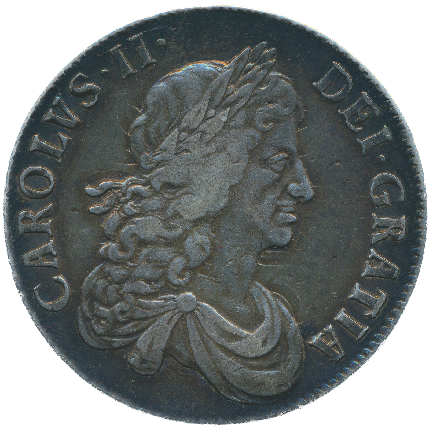 1670 Crown Second bust variety S3357 ESC 380 Rare GVF