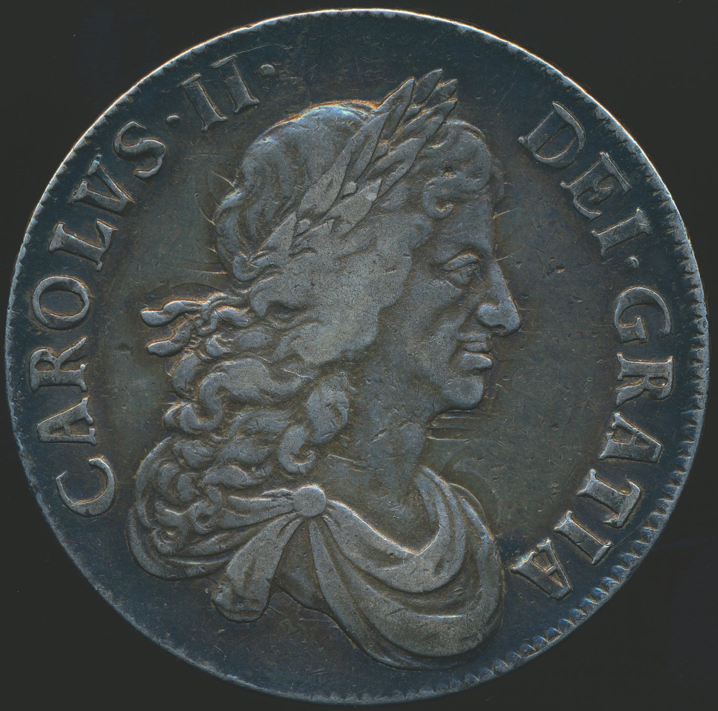 1670 Crown Second bust variety S3357 ESC 380 Rare GVF