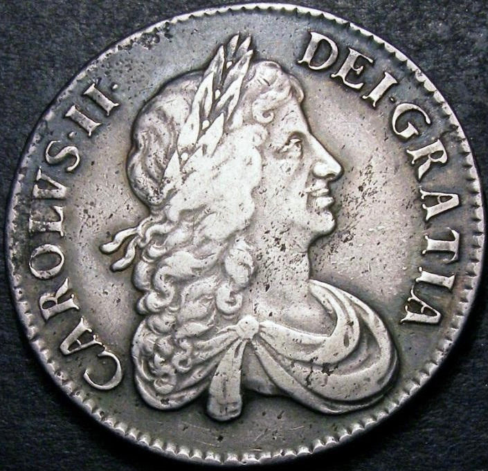1671 Crown Second bust variety S3357 ESC 382 VF