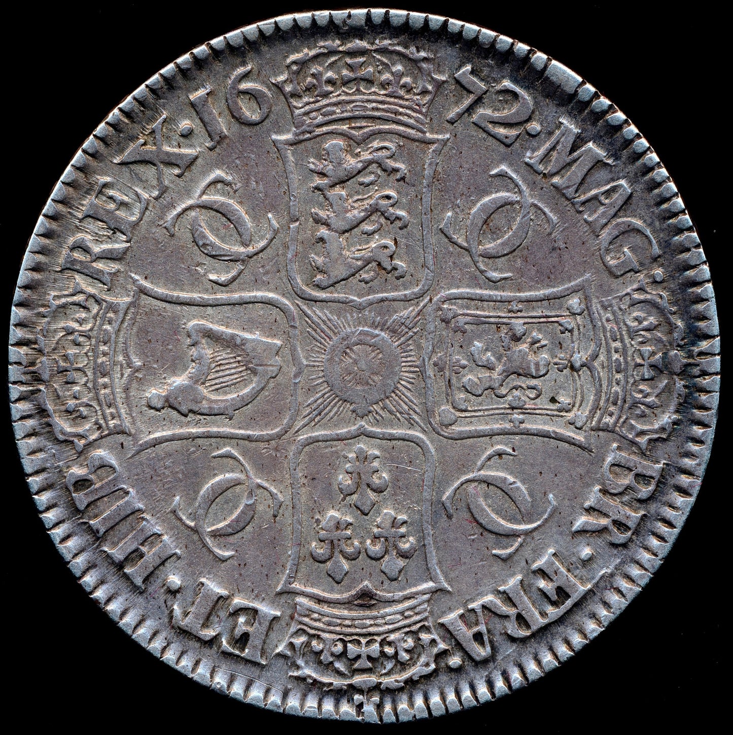 1672 Crown Third bust S3358 ESC 388 GVF