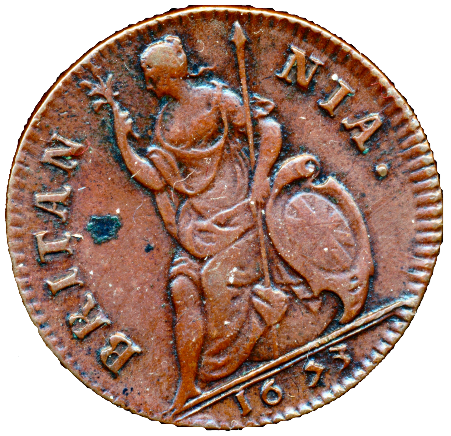 1673 Farthing S3394 BMC 522 NEF