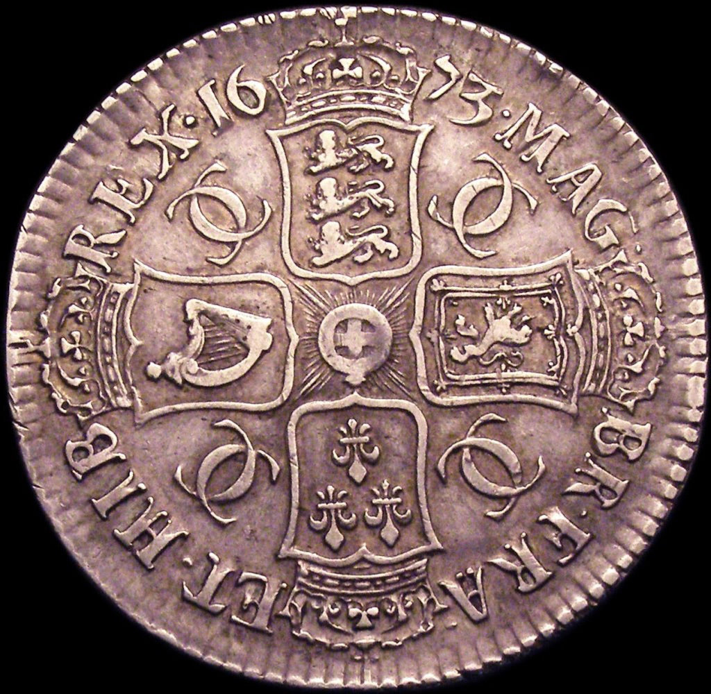 1673 Crown Third bust S3358 ESC 390 VF