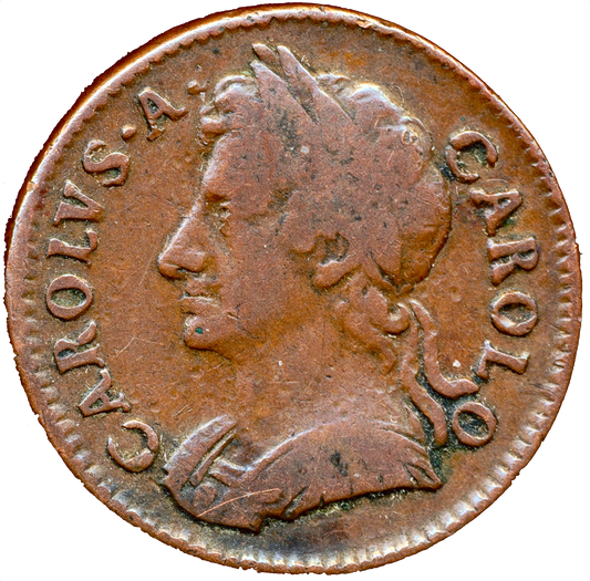 1674 Farthing S3394 BMC 527 Scarce GF