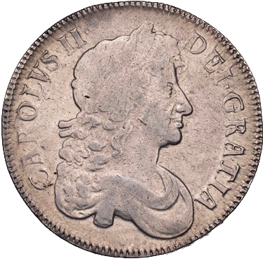 1677 Crown Third bust S3358 ESC 398 Scarce NVF/VF