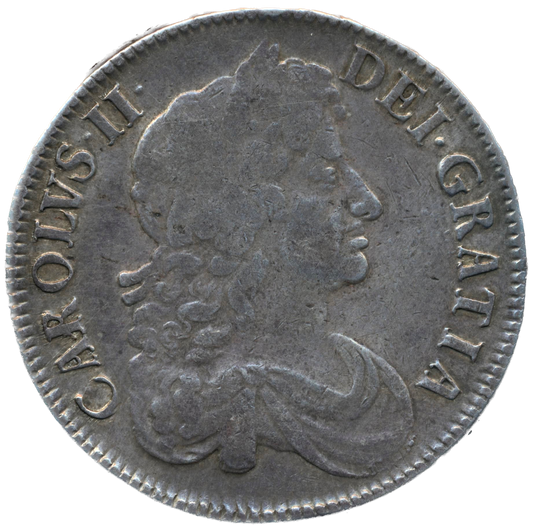1677/6 Crown Third bust S3358 ESC 399 Very rare (R2) GF/AVF