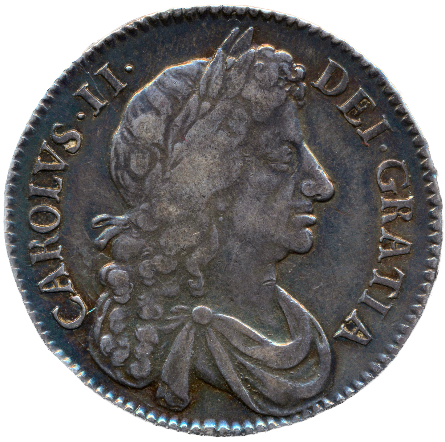 1677 Halfcrown Fourth bust Edge V. NONO S3367 ESC 475 VF