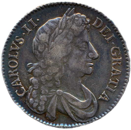 1677 Halfcrown Fourth bust Edge V. NONO S3367 ESC 475 VF