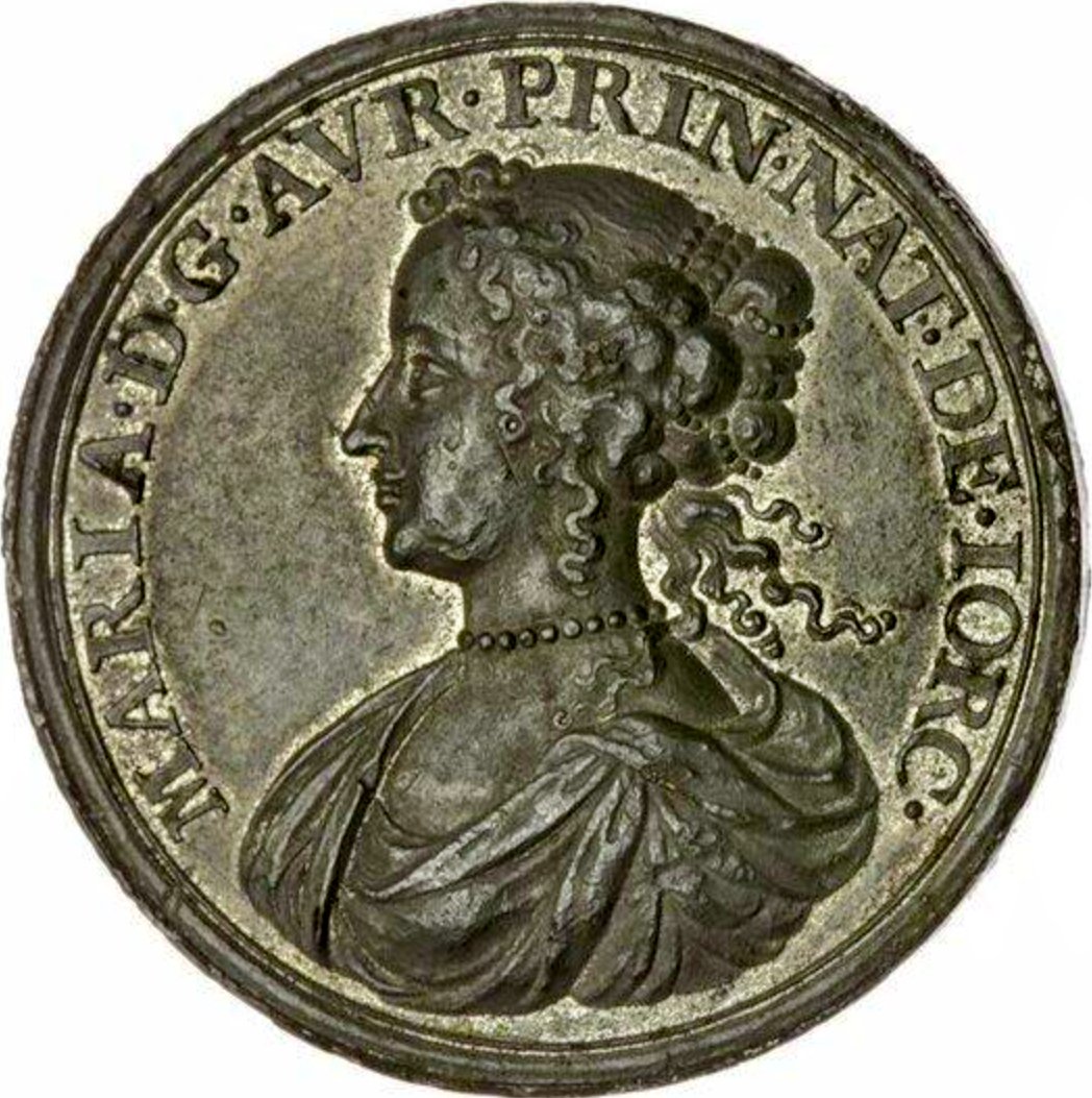 1677 Marriage of Mary to William of Orange Pewter MI 568/235