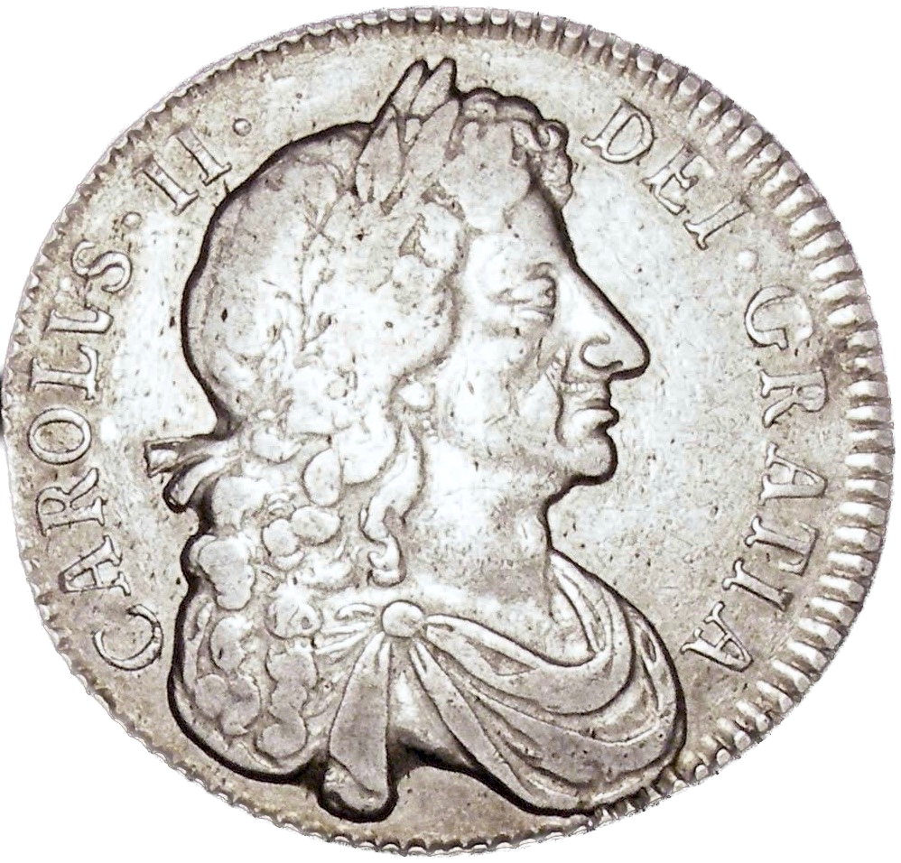 1679 Halfcrown Fourth bust Edge TRICESIMO PRIMO S3367 ESC 480 VF